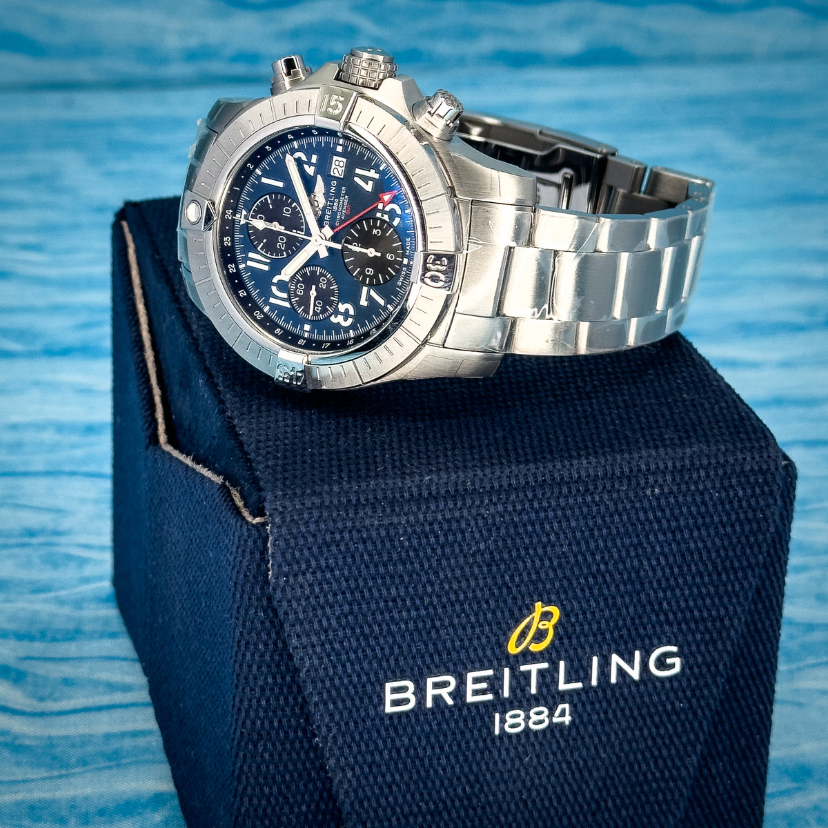 Breitling Avenger Chronograph GMT Blue Dial 45MM
