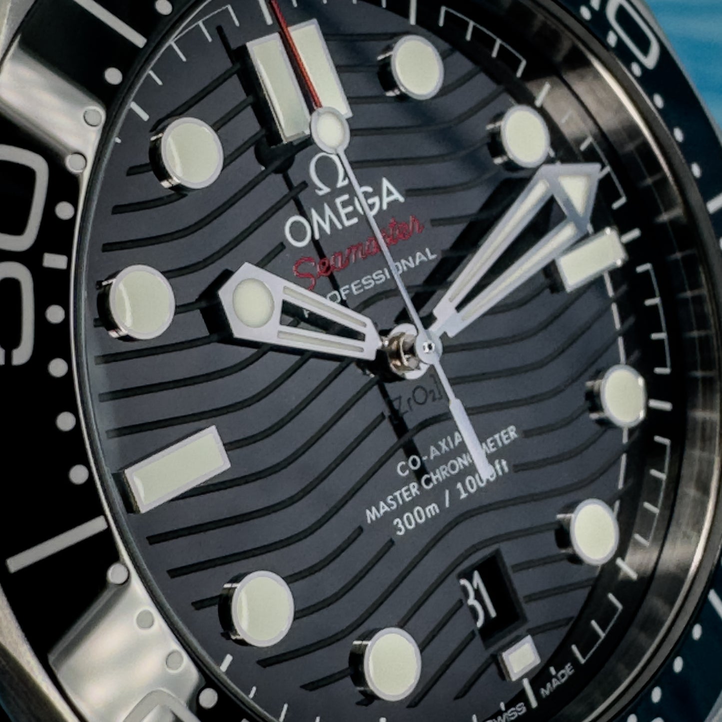 Omega Seamaster Diver 300 Black Wave Dial 42MM