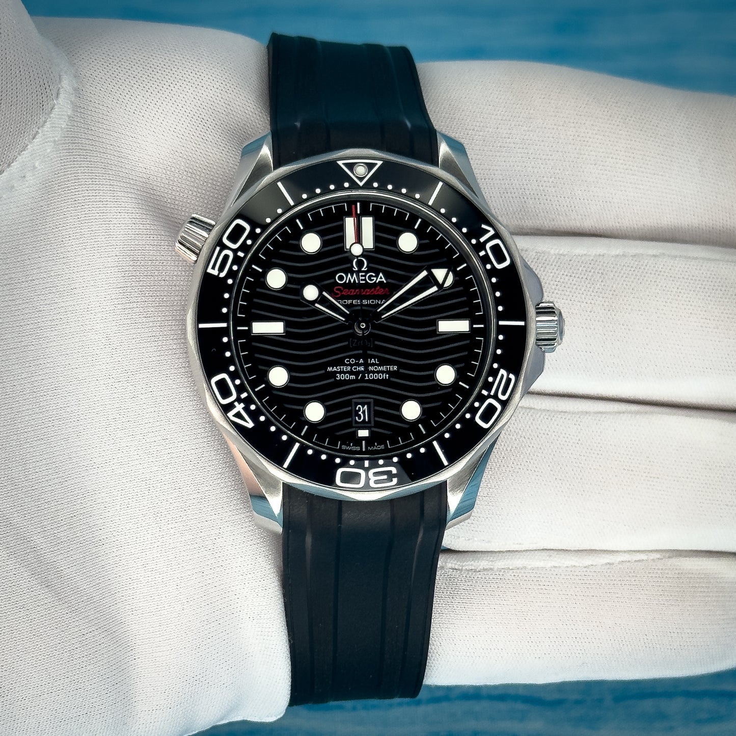 Omega Seamaster Diver 300 Black Wave Dial 42MM