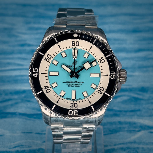 Breitling Superocean Turquoise Dial 44MM