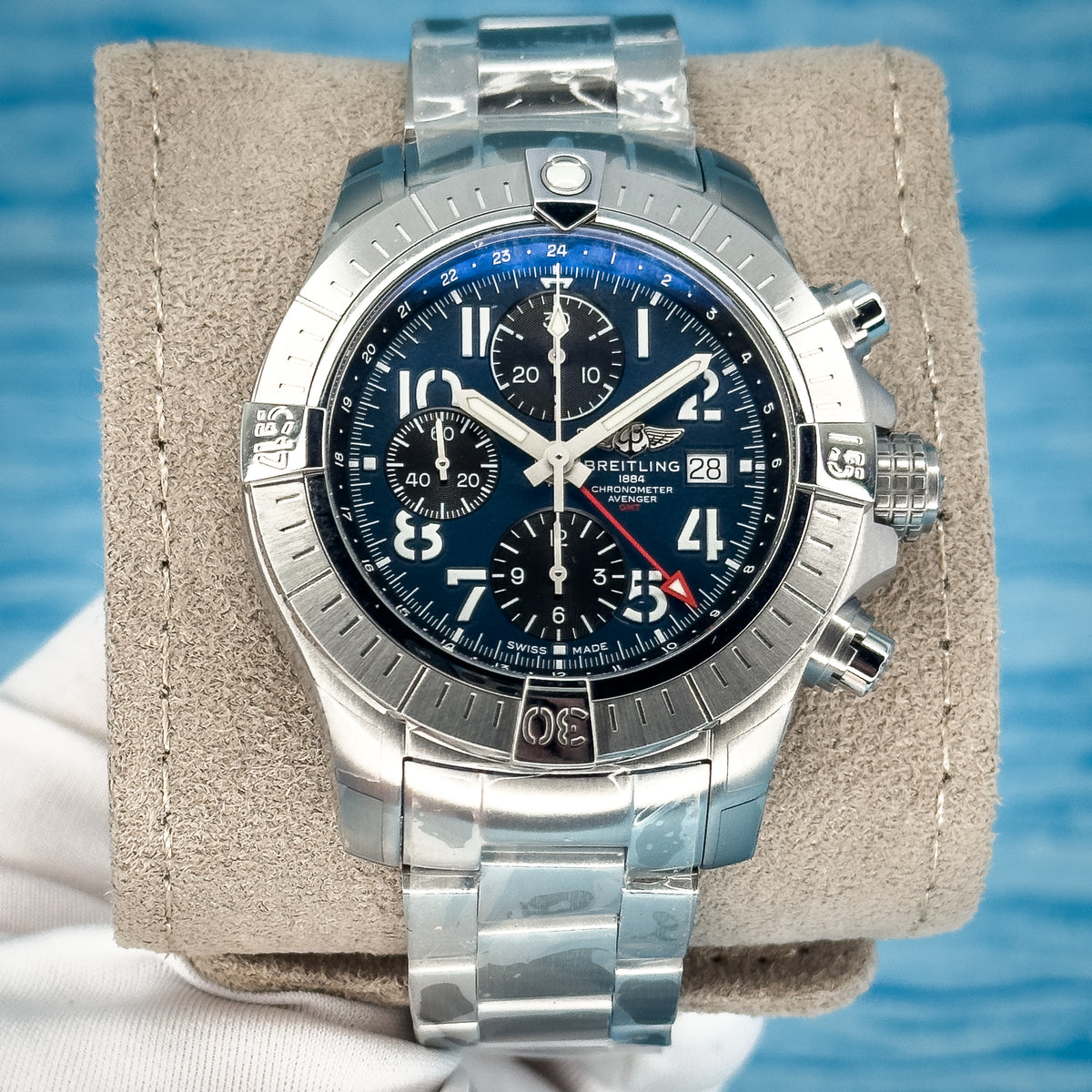 Breitling Avenger Chronograph GMT Blue Dial 45MM