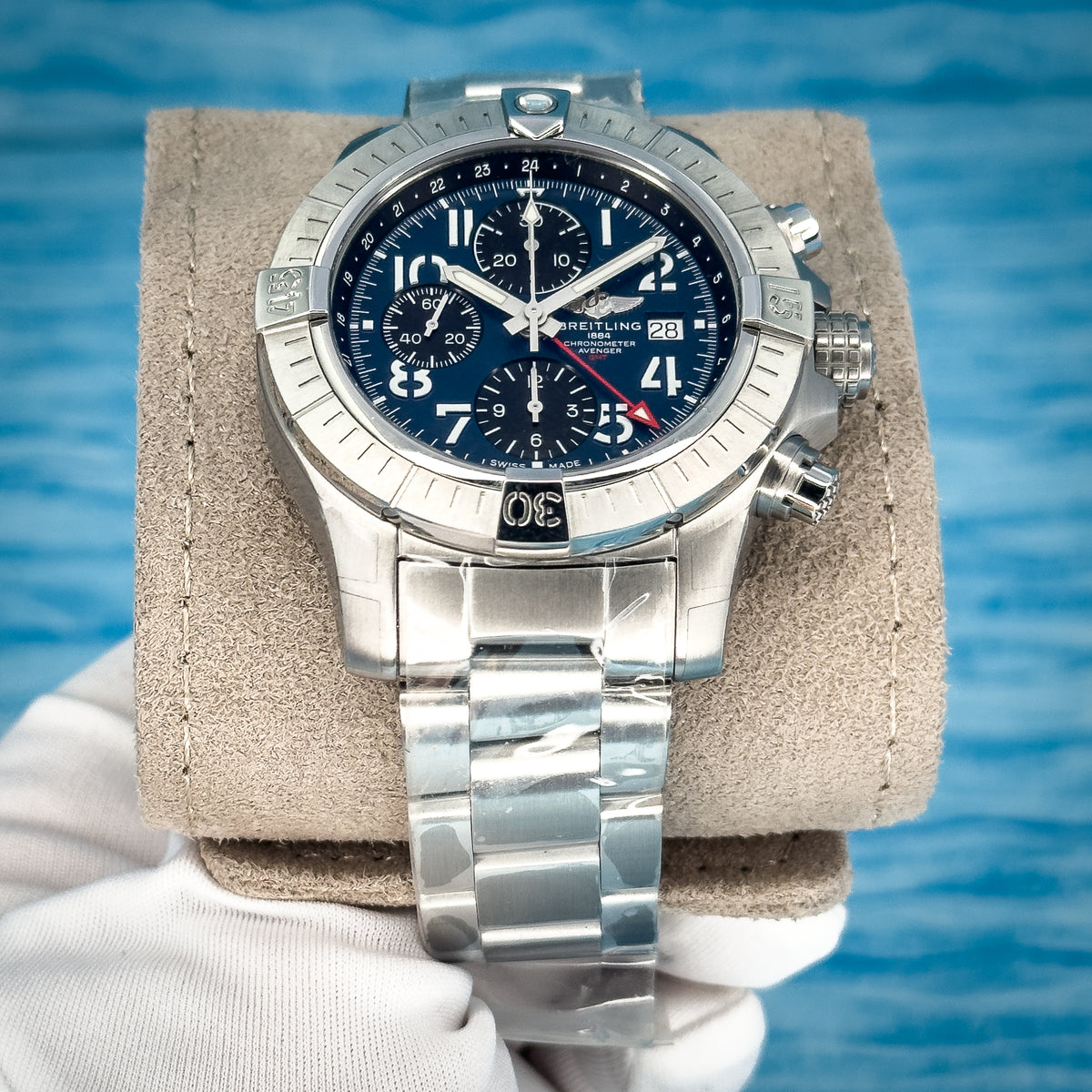 Breitling Avenger Chronograph GMT Blue Dial 45MM
