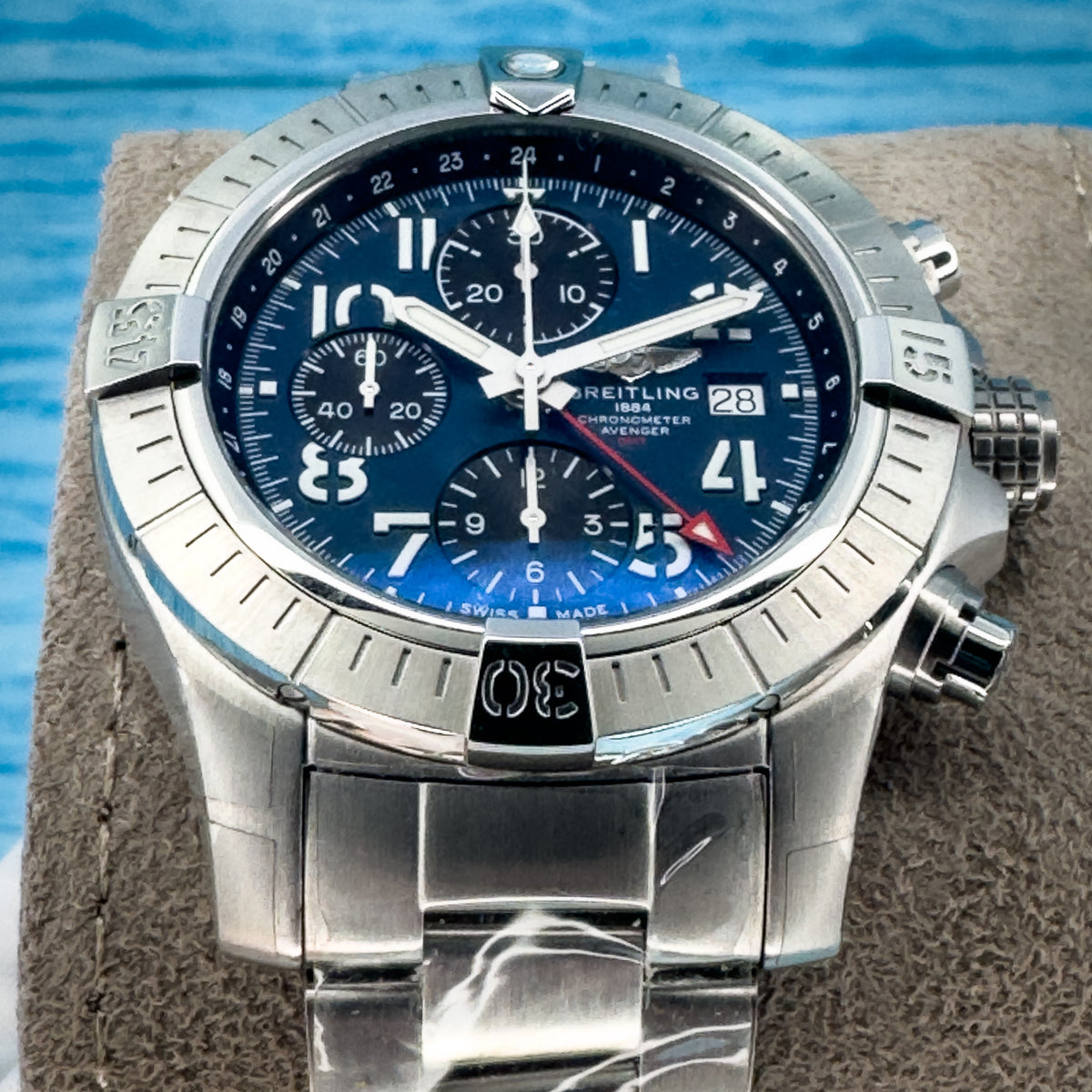 Breitling Avenger Chronograph GMT Blue Dial 45MM