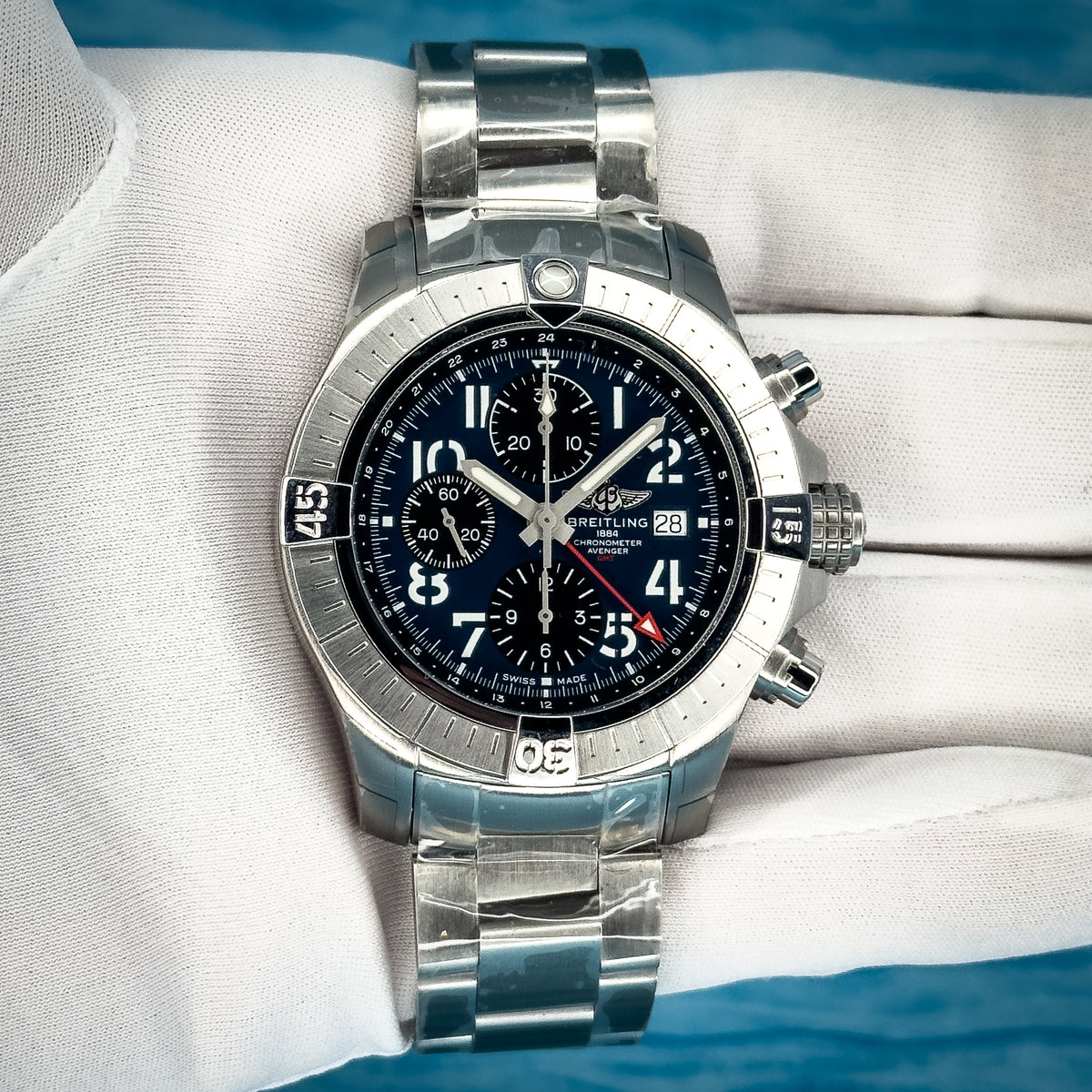 Breitling Avenger Chronograph GMT Blue Dial 45MM