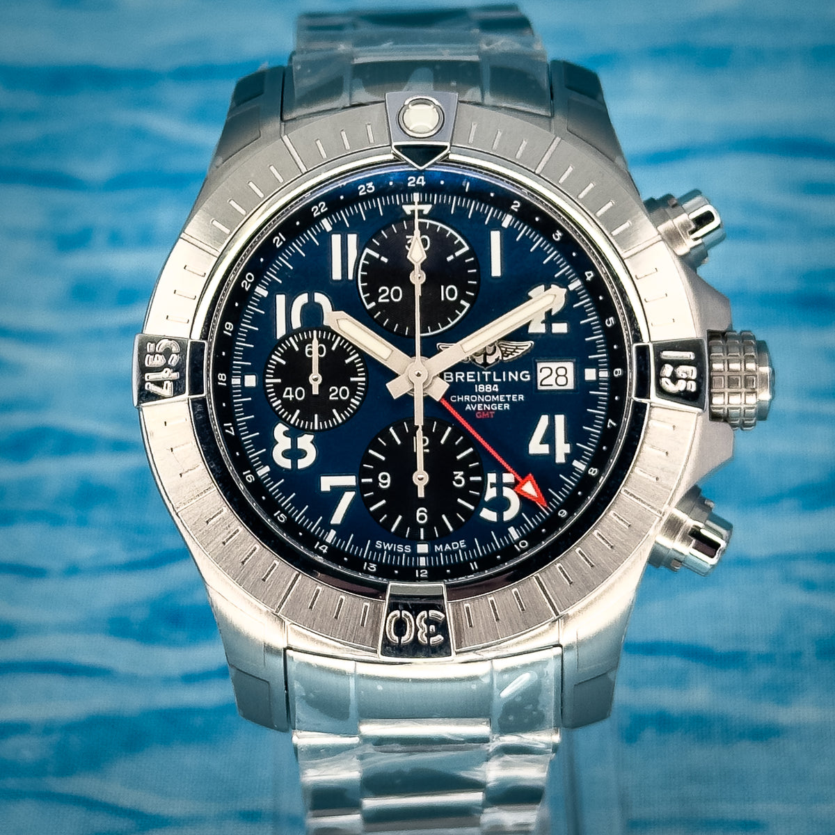 Breitling Avenger Chronograph GMT Blue Dial 45MM