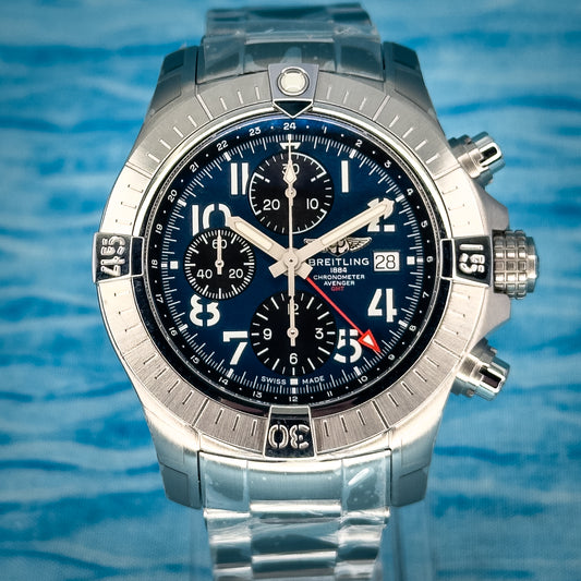 Breitling Avenger Chronograph GMT Blue Dial 45MM