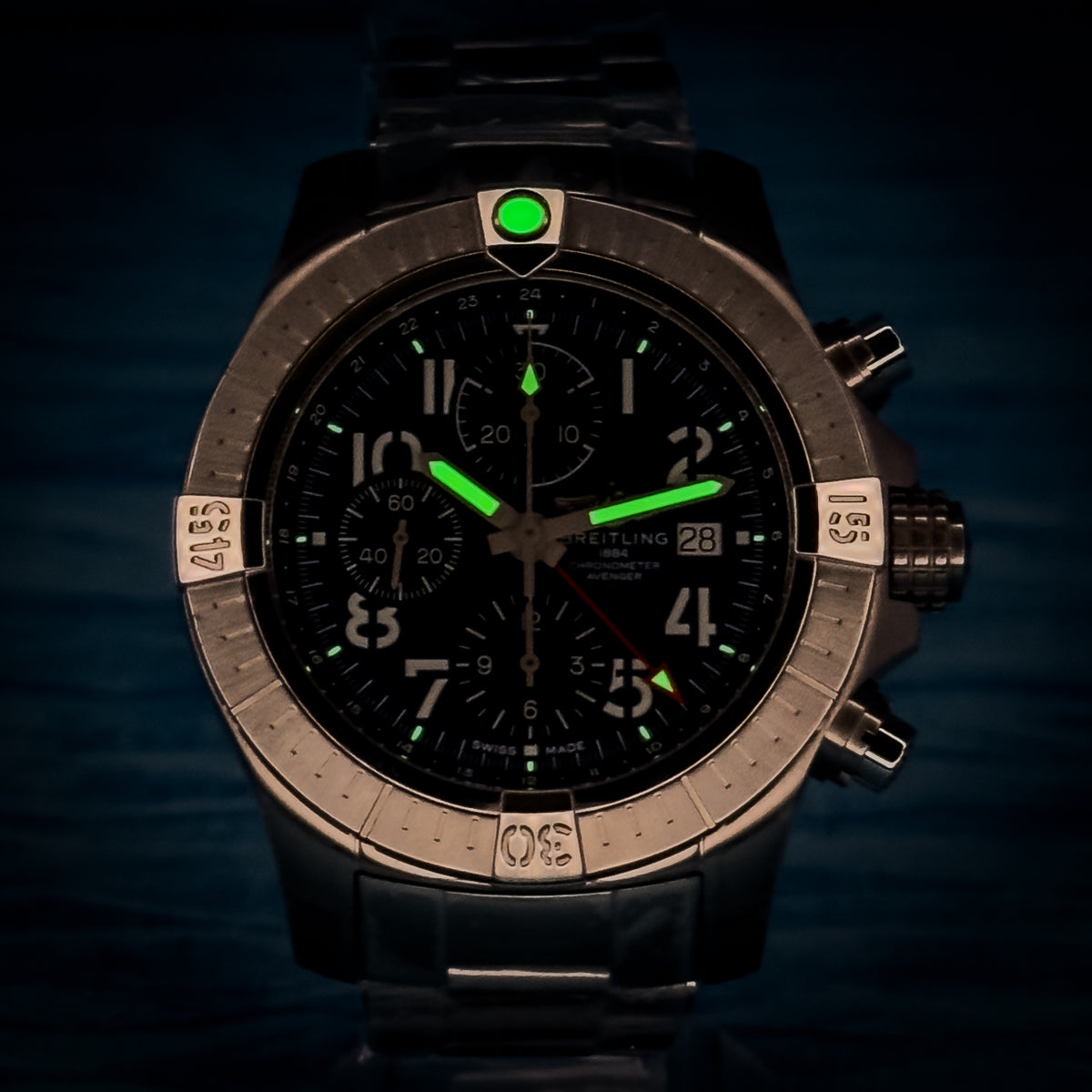 Breitling Avenger Chronograph GMT Blue Dial 45MM