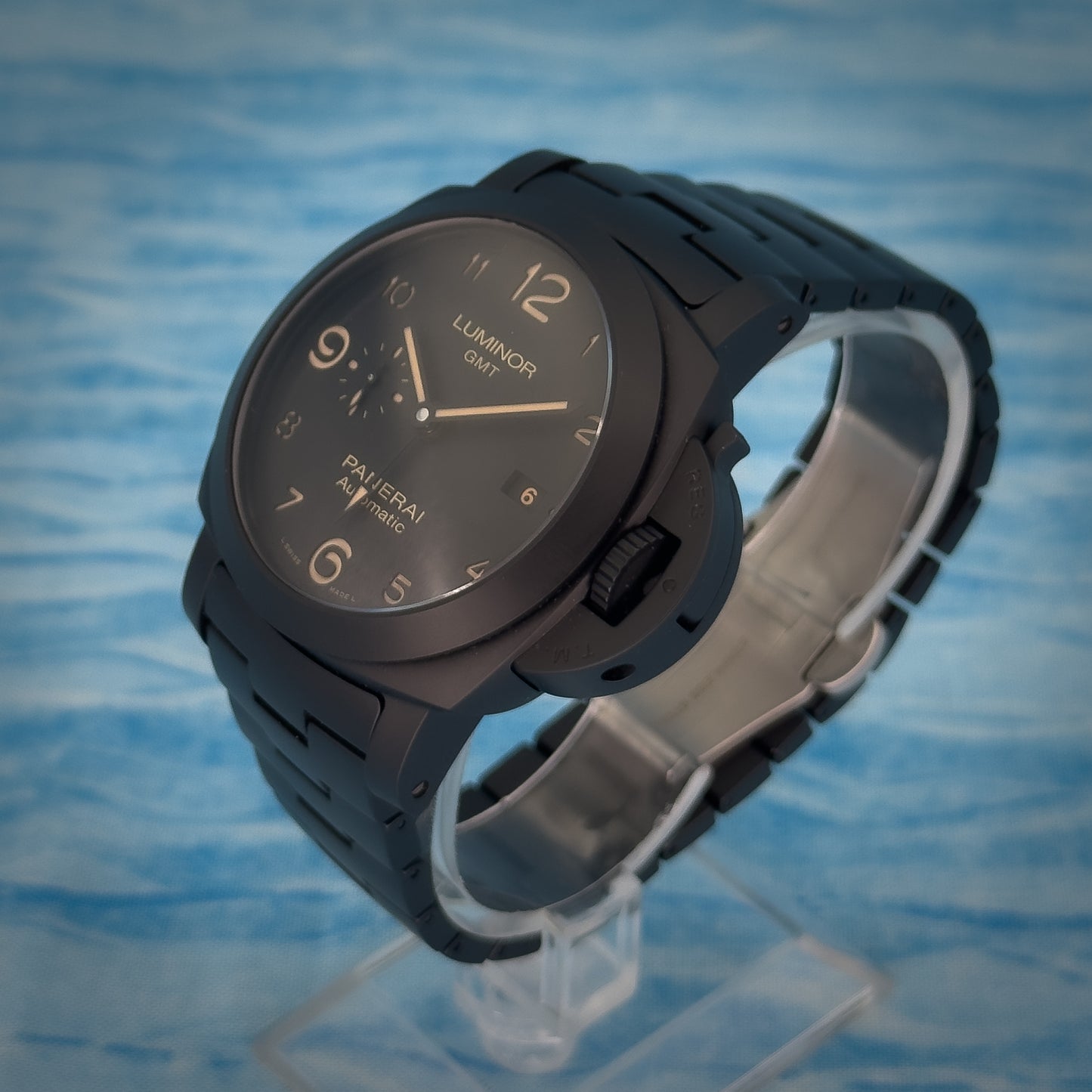 Panerai Luminor 1950 3 Days GMT Automatic Tuttonero Black Ceramic 44MM