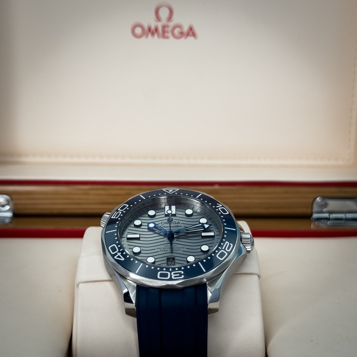Omega Seamaster Diver 300M Grey Wave Dial 42MM