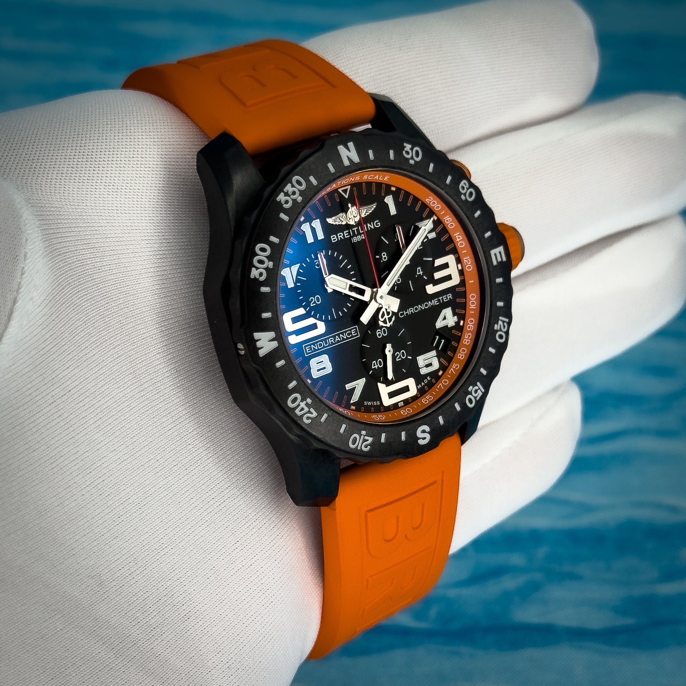 Breitling Endurance Pro Orange 44MM – Avelore Luxe