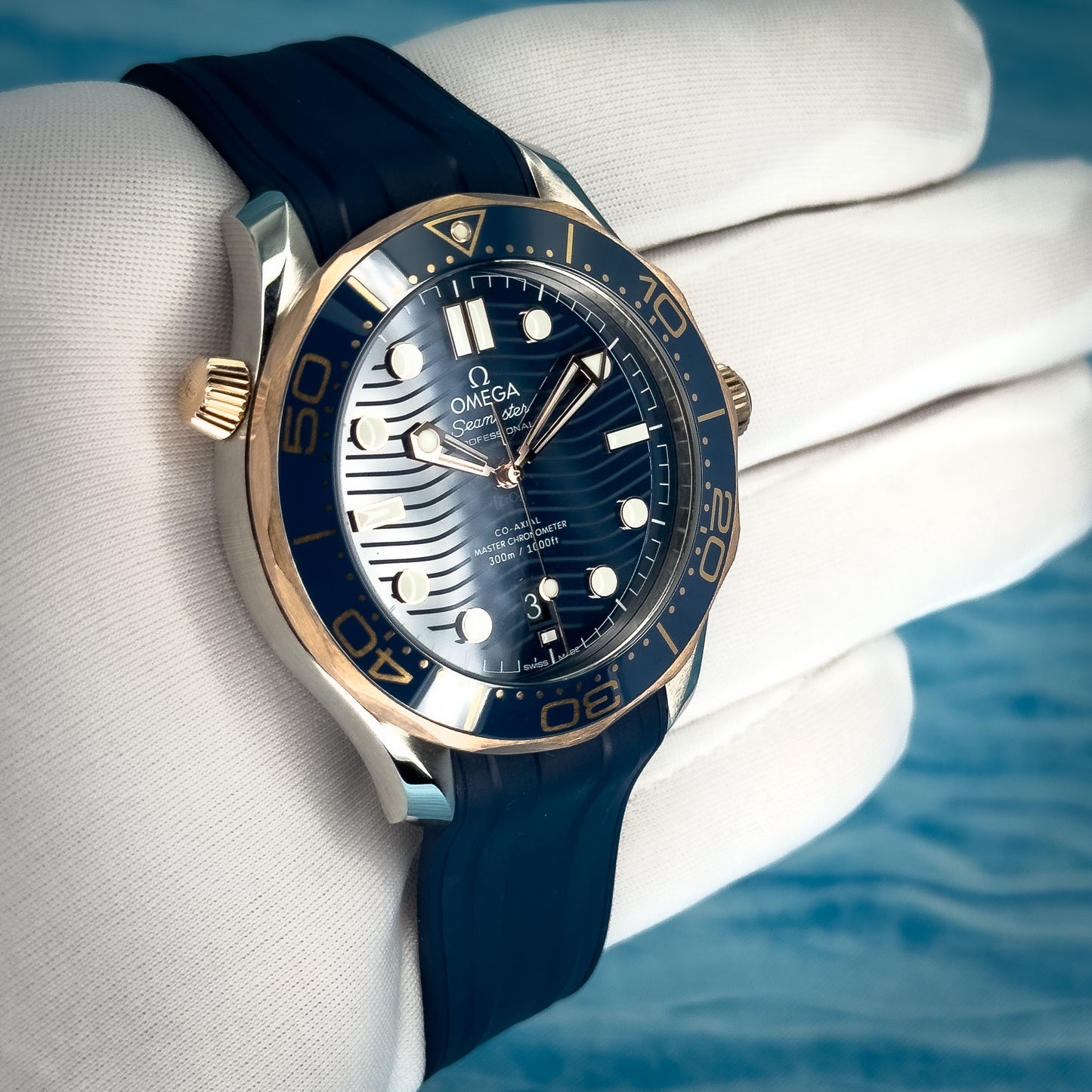 Omega Seamaster Diver 300 Sedna Gold 42MM