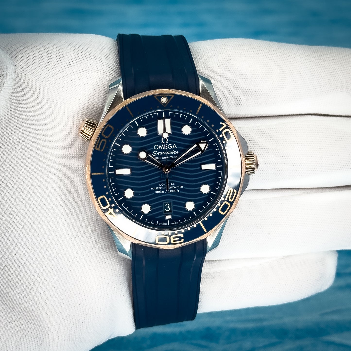Omega Seamaster Diver 300 Sedna Gold 42MM