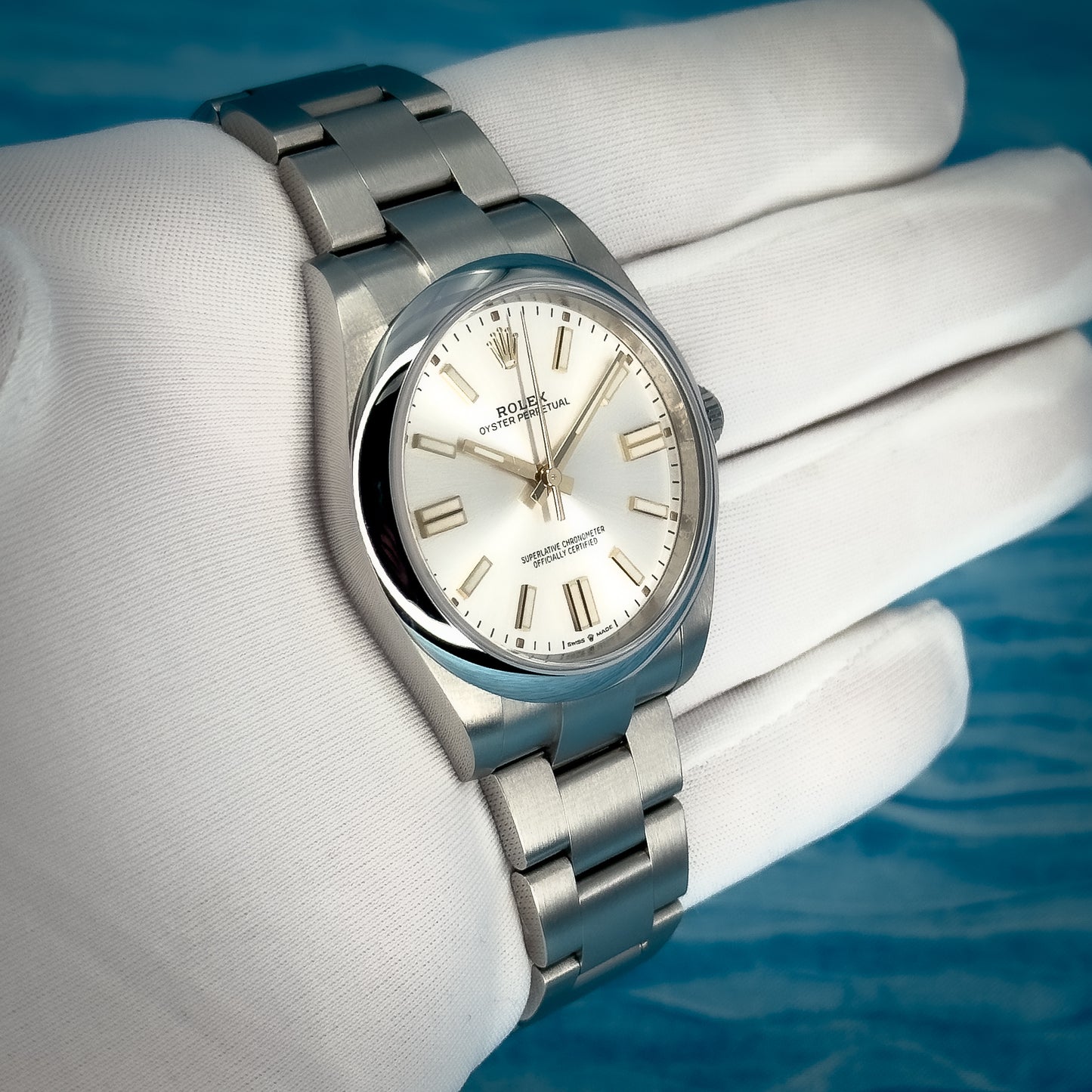 Rolex Oyster Perpetual Silver Dial 41MM