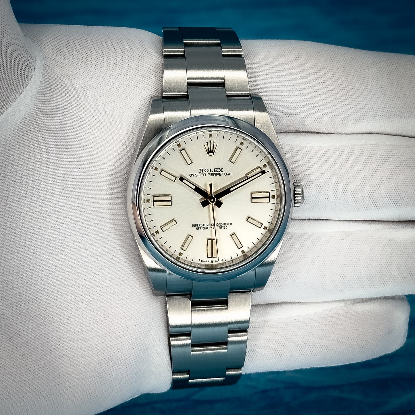 Rolex Oyster Perpetual Silver Dial 41MM