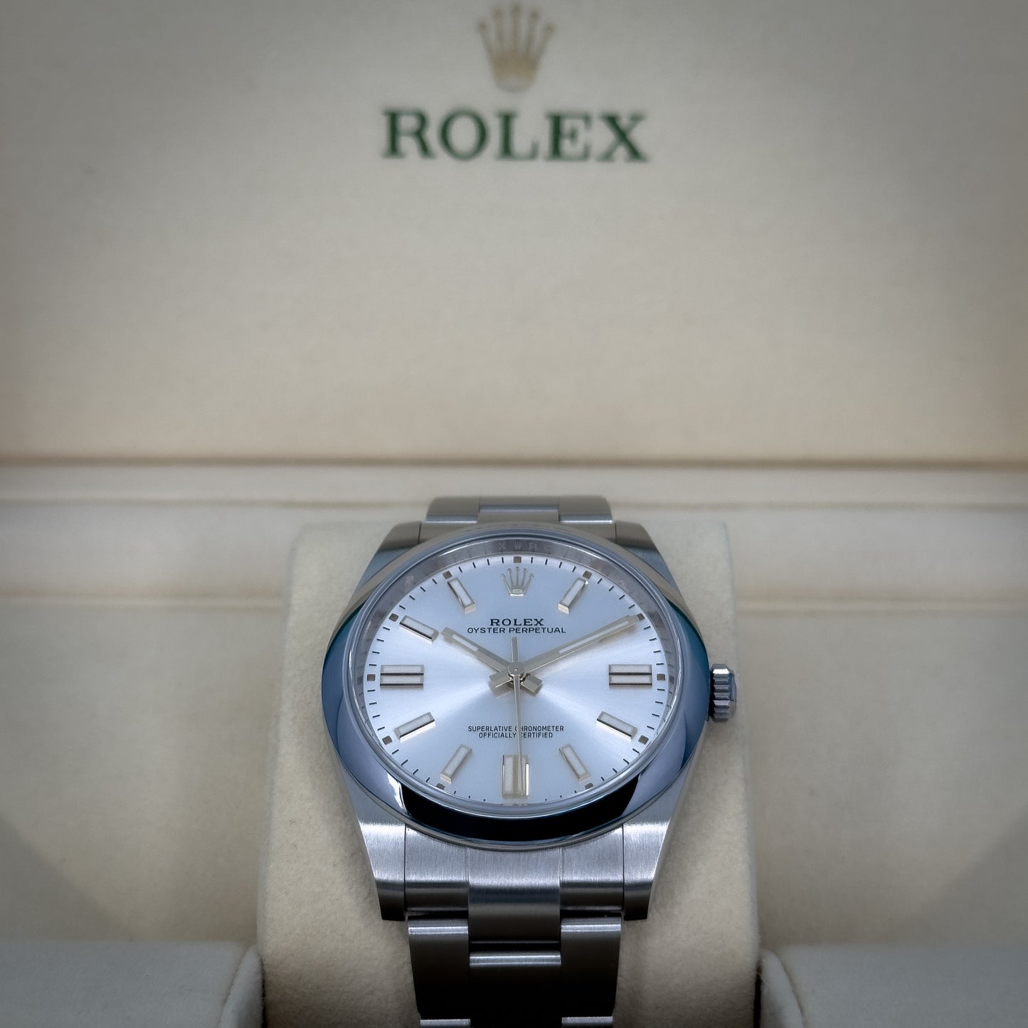 Rolex Oyster Perpetual Silver Dial 41MM