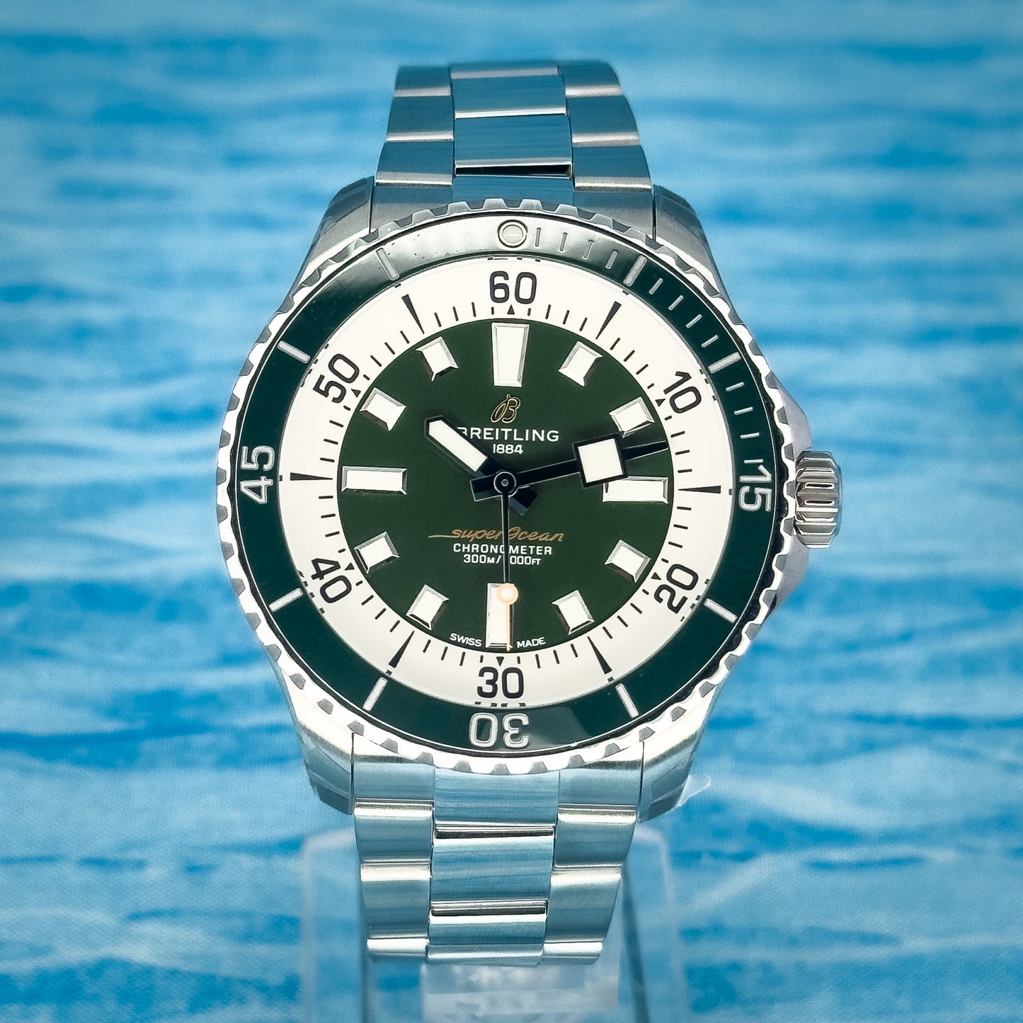 Breitling Superocean Green Dial 44MM
