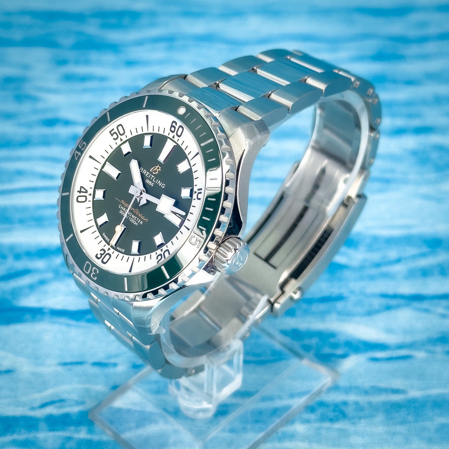Breitling Superocean Green Dial 44MM
