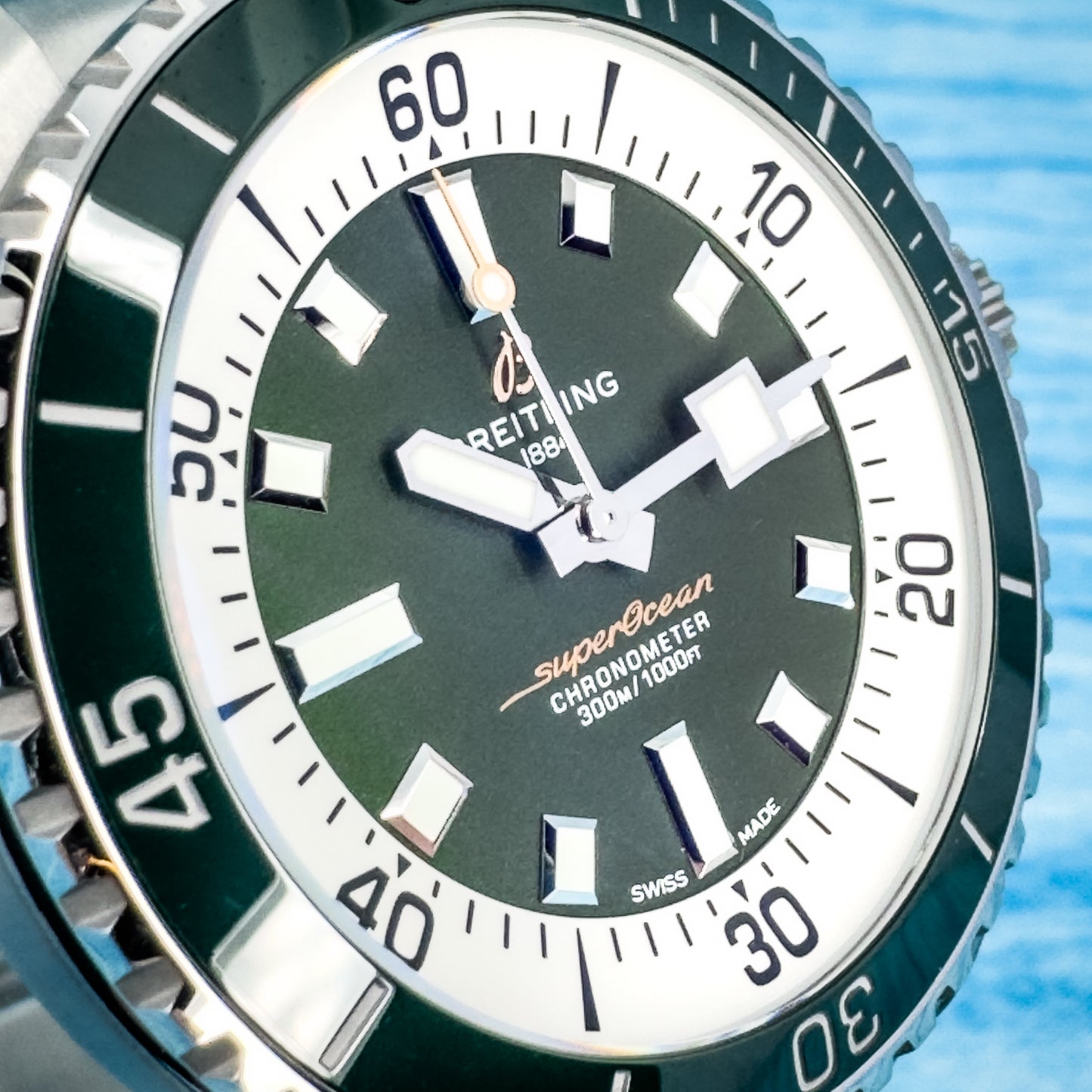 Breitling Superocean Green Dial 44MM