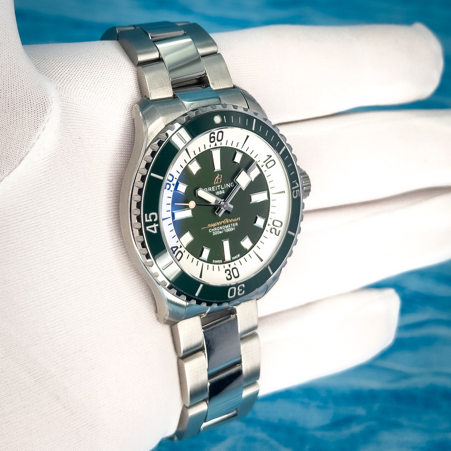 Breitling Superocean Green Dial 44MM