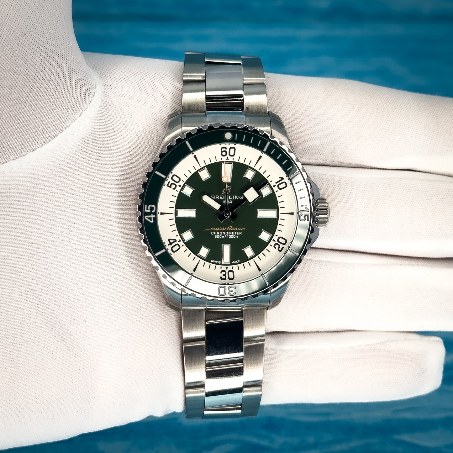 Breitling Superocean Green Dial 44MM