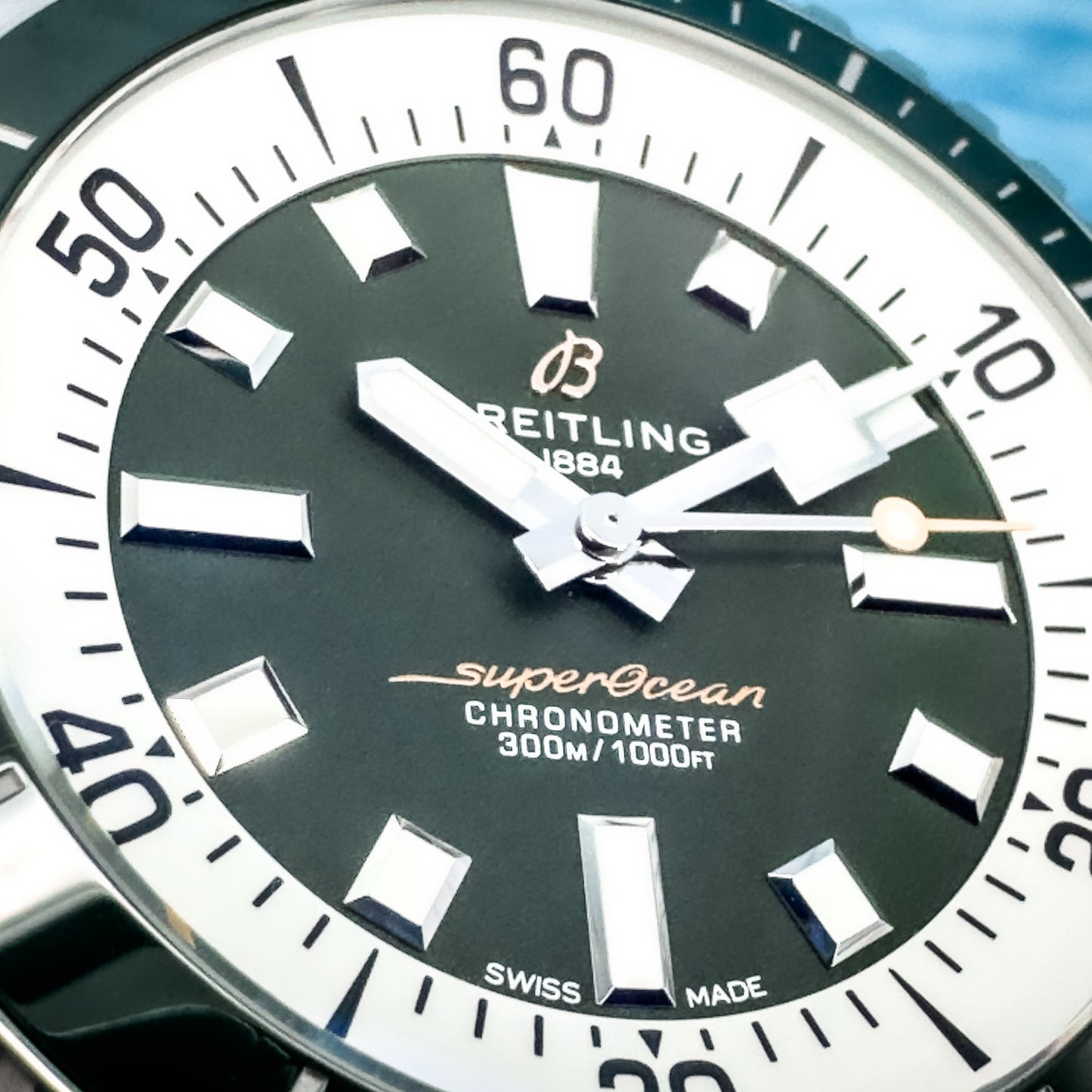 Breitling Superocean Green Dial 44MM