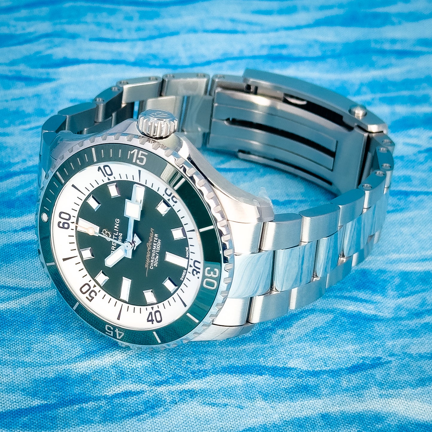 Breitling Superocean Green Dial 44MM