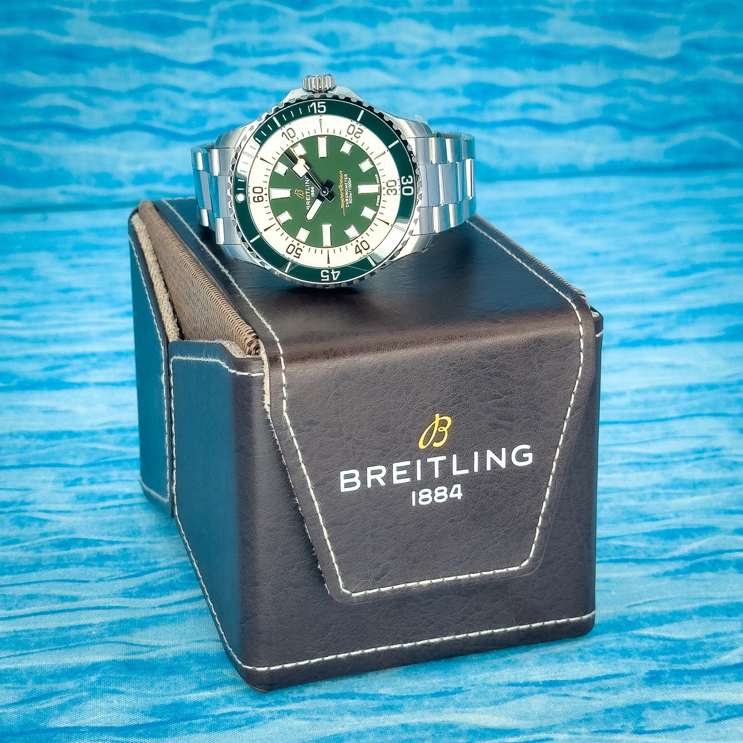 Breitling Superocean Green Dial 44MM