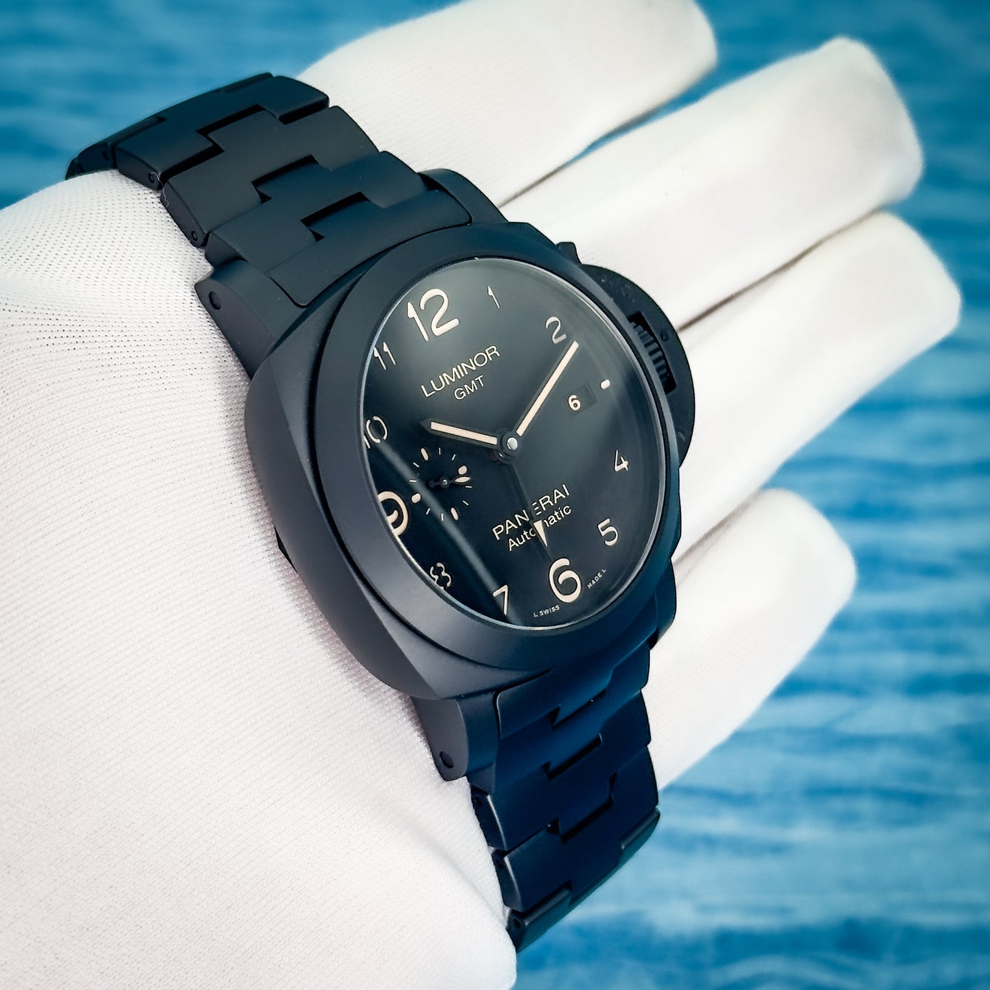 Panerai Luminor 1950 3 Days GMT Automatic Tuttonero Black Ceramic 44MM